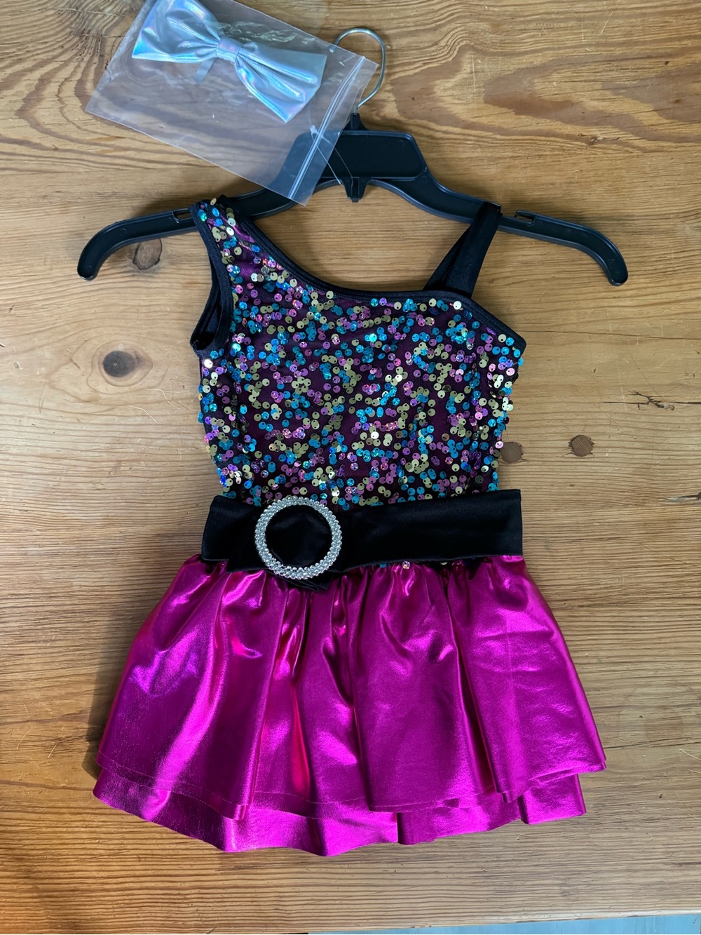 Gracie sequin and pink dance costume